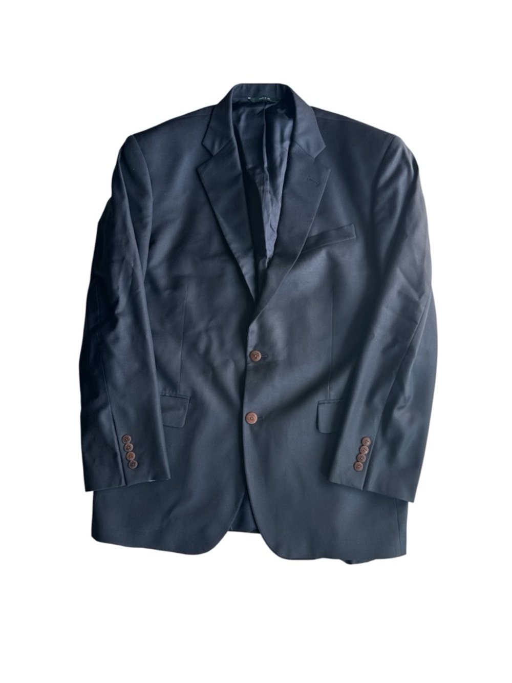 BROOKS BROTHERS Blazer Mens 42R LORO PIANA 1818 Madison Wool Brown 2 Button Navy
